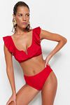 Bikini-Hose - Rot - Unifarben