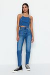 Jeans - Blue - Mom