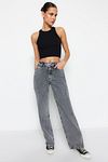 Jeans - Gray - Wide leg