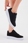 Sneaker - Schwarz - Flacher Absatz
