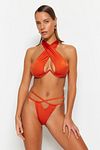 Bikini-Hose - Orange - Unifarben