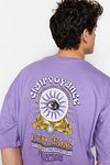 T-Shirt - Lila - Oversized