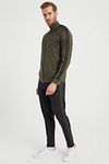Große Größen in Sweatsuit Set - Khaki - Figurbetont