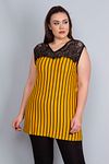 Plus Size Blouse - Yellow - Regular fit