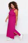 Plus Size Dress - Pink - Mermaid