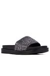 Pantolette
 - Silber - Flacher Absatz