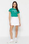 Shorts - Weiß - Hoher Bund