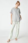 Pyjama - Grau - Unifarben