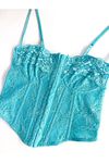 Bustier - Türkis - Unifarben