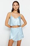 Pyjama - Blau - Unifarben