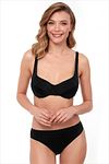 Bikini-Set - Schwarz - Unifarben