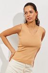 Bluse - Braun - Oversized