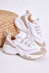 Sneaker - Beige - Flacher Absatz