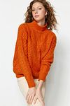 Pullover - Orange - Regular Fit