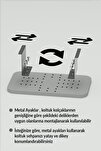 Yan Sehpa Ayarlanabilir Tepsi Dikdörtgen Dekoratif Modern Yatay Dikey Koltuk Sehpası Krem