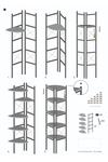 6 Raflı Kitaplık ve Saksılık Krem 160 cm