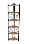 6 Raflı Kitaplık ve Saksılık Krem 160 cm