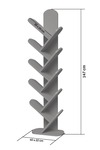 10 Raflı Kitaplık Ekru 147 cm
