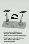 Koltuk Kolu Yan Sehpa Ekru Dikdörtgen