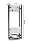 Metal Portmanto Kahverengi 180 cm