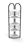 Metal Çiçeklik Kitaplık Beyaz 151 cm