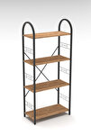 Metal Kitaplık Kahverengi 150 cm