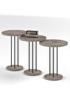 Metal Terra Zigon Gordion Gri 3'lü