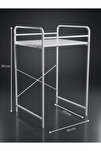 Çamaşır Makinesi Rafı Metal Beyaz 66 cm