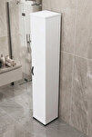 Çok Amaçlı Banyo Dolabı Beyaz 30 cm