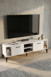 Linya TV Sehpası Suntalam Beyaz 160x35 cm