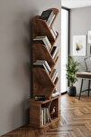 Yaprak Kitaplık Suntalam Kahverengi 45x132