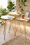 Zigon Sehpa Gold Efes Tel