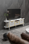 Mira Gold TV Ünitesi Beyaz 160 cm