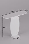 Dresuar Modern Dekoratif Antre Konsolu Giriş Hol Koridor Salon Konsol Masası 7033 Beyaz