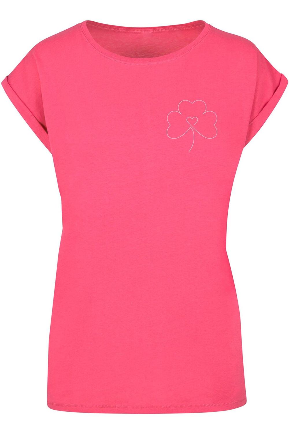 Merchcode Damen Ladies Spring - Leaf Clover Flower T-Shirt - Trendyol