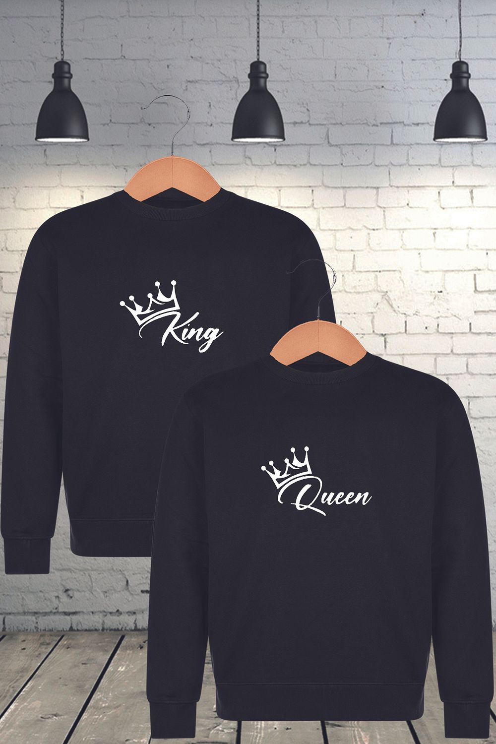 BAG STORE Lover Combination King Queen Printed Oversize Sweat