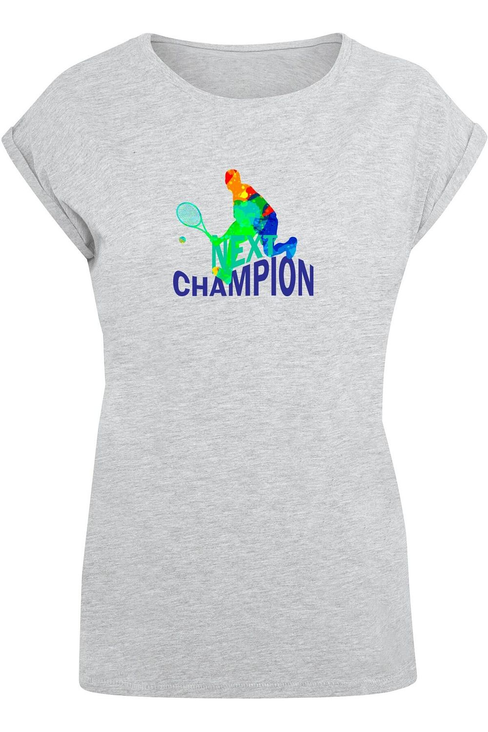Merchcode Damen Ladies Next Champion T Shirt mit verl ngerter