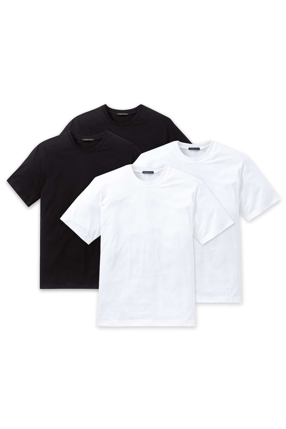 Schiesser Herren Unterhemd, Arm, 1/2 4er Pack - - Trendyol T-Shirt Rundhals American
