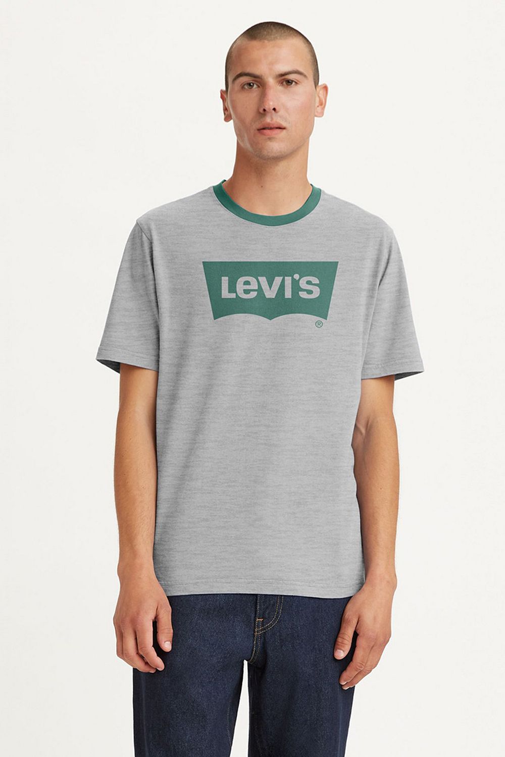 Levis shirt hot sale herren grau