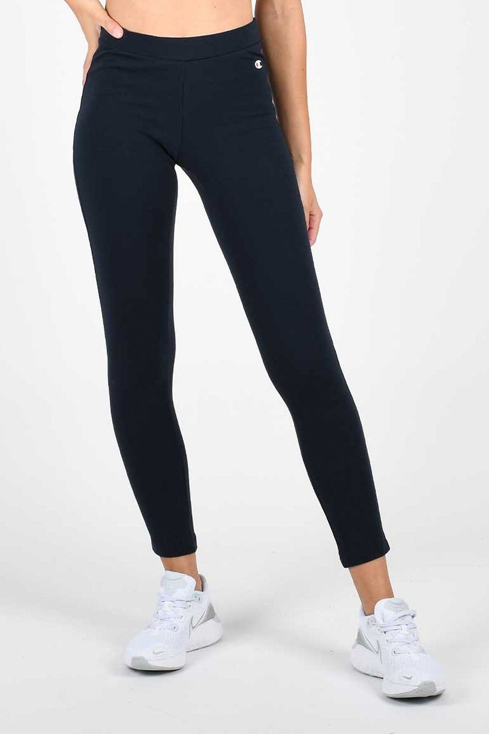 Champion Leggings - Blue - Normal Waist - Trendyol