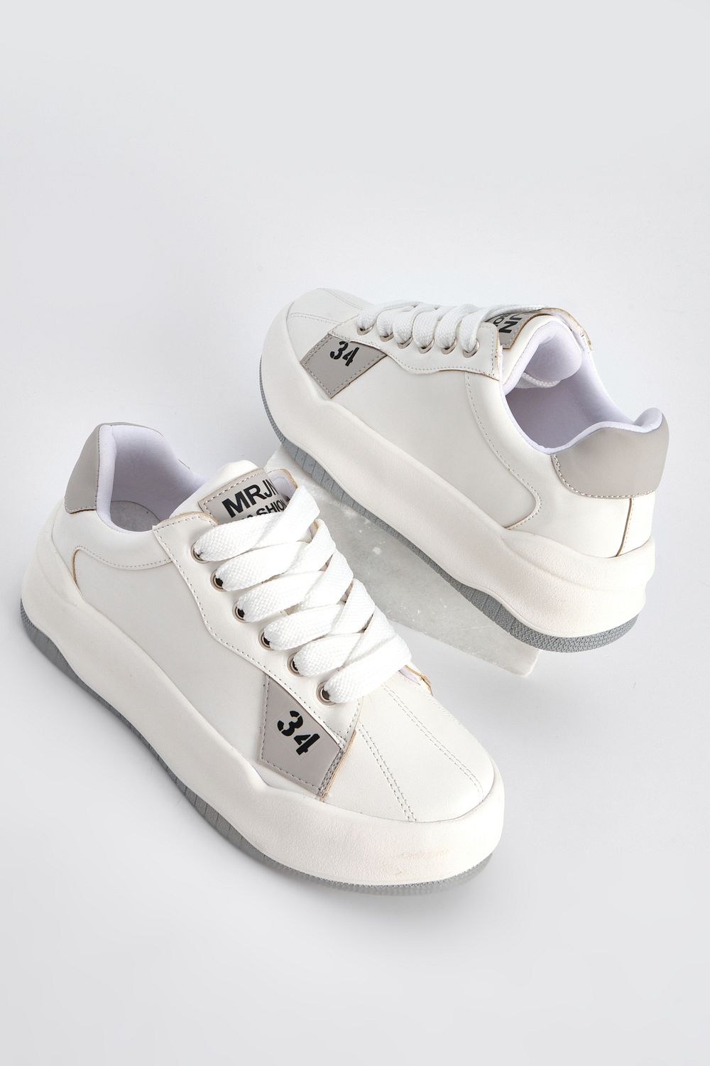 Marjin Sneakers Black Flat Trendyol