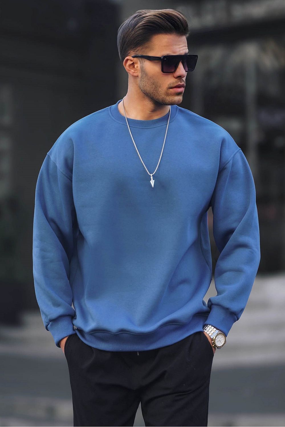 Mens pale blue sweatshirt store