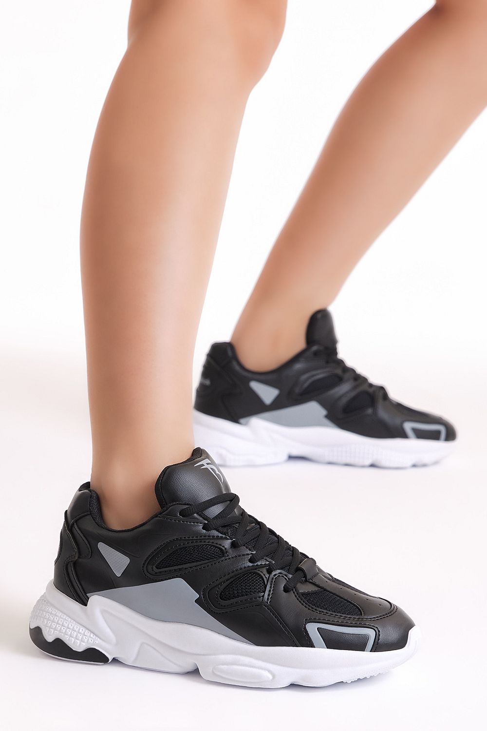 Tonny Black Unisex Black White Sports Shoes Tb252 Trendyol
