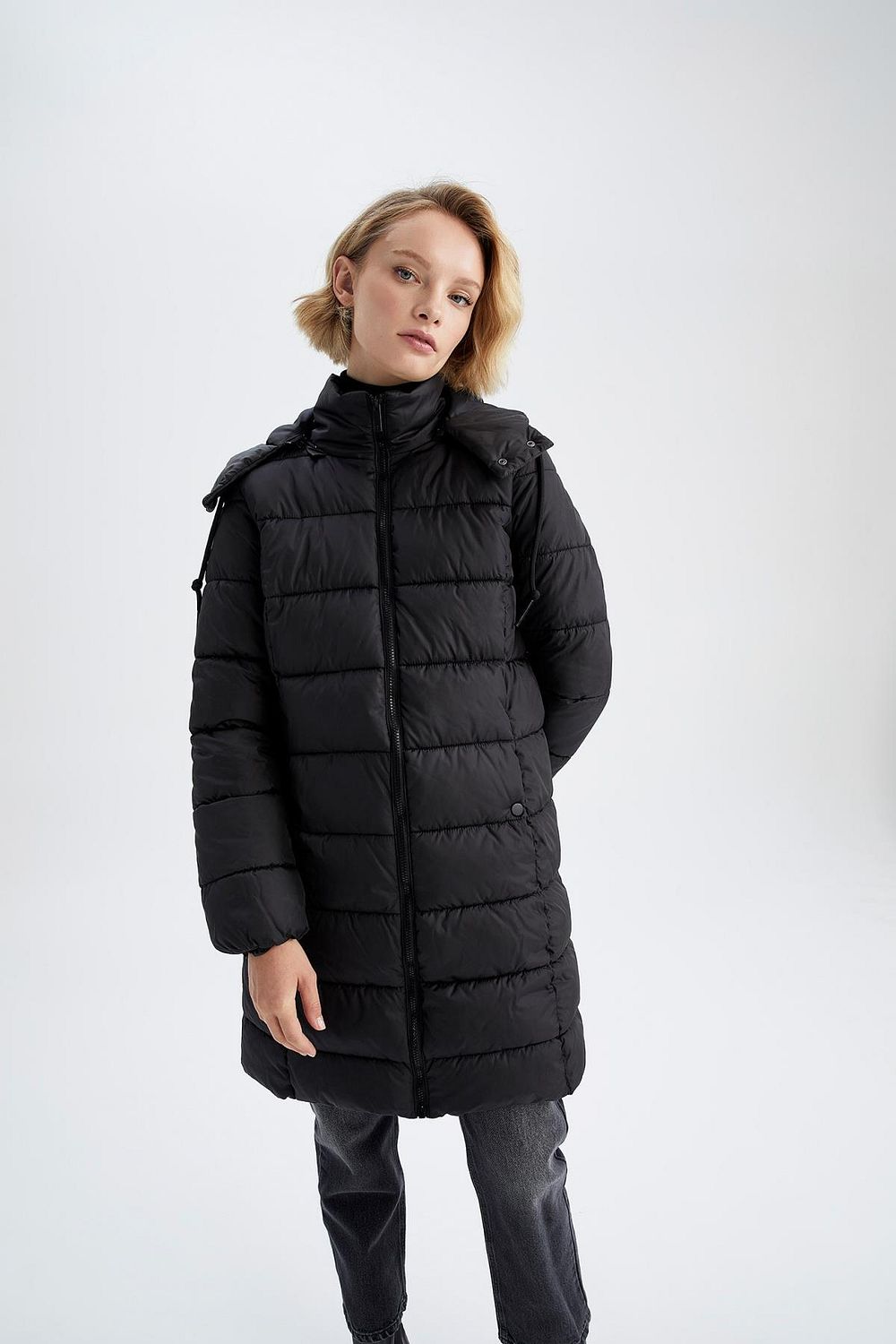 Waterproof long puffer discount coat
