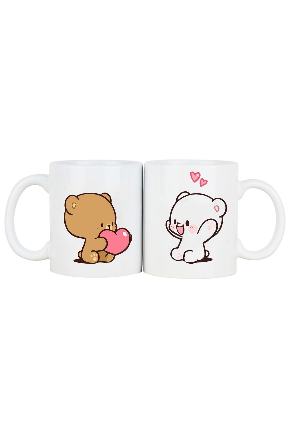 OXVİN Pack of 2 Bubu Dudu Gift Valentine's Day Love Birthday Mug Special  Coffee Cup (PORCELAIN)