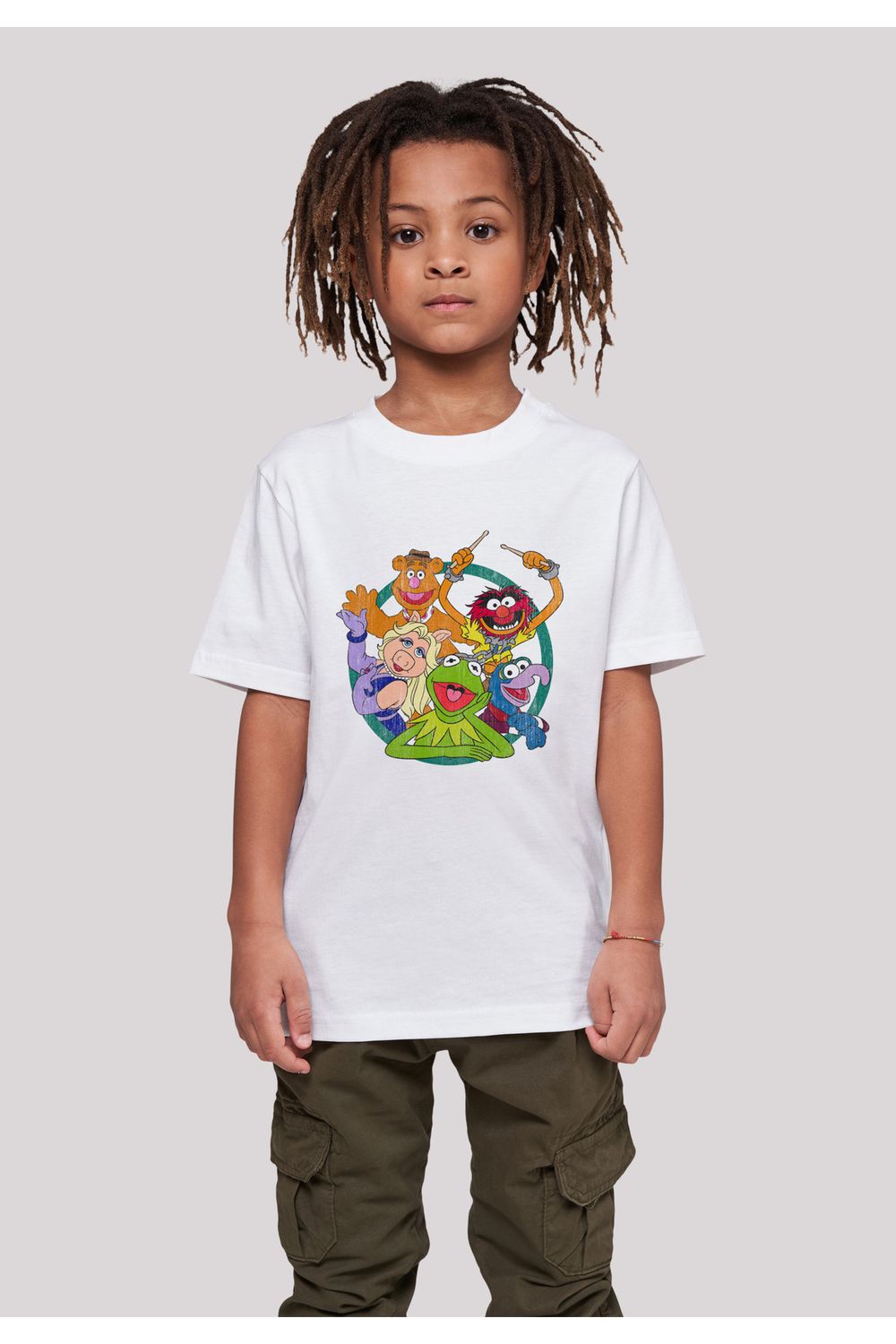 F4NT4STIC Kinder Disney - Group The Circle Muppets T-Shirt Basic Kids Trendyol mit