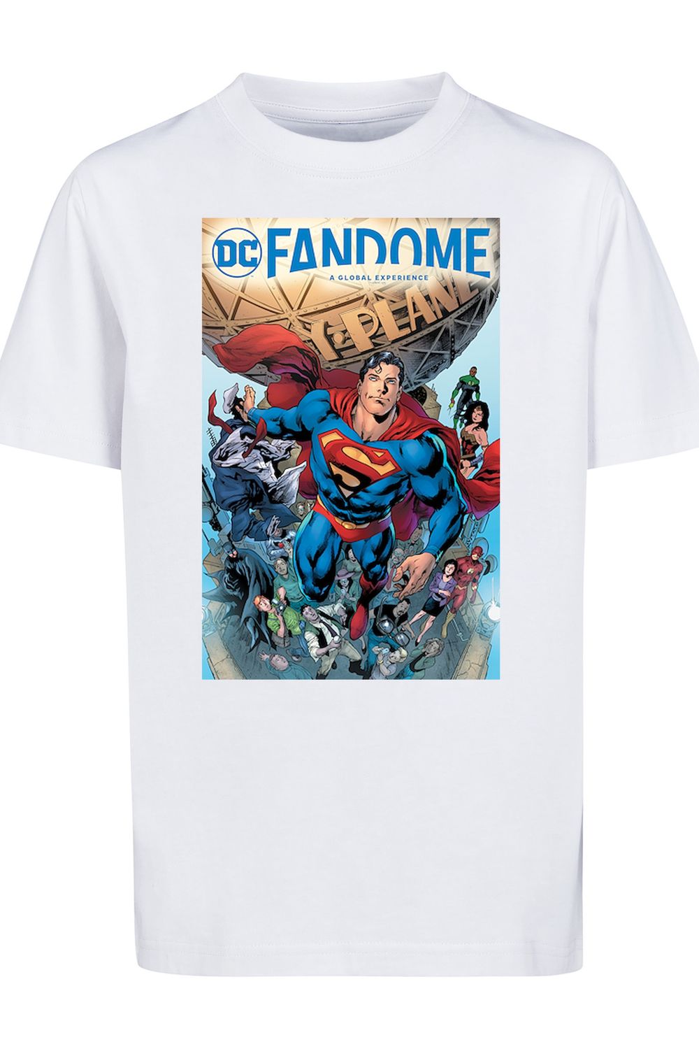 F4NT4STIC Kinder DC Fandome Superman Hero Collage mit Kids Basic T-Shirt -  Trendyol