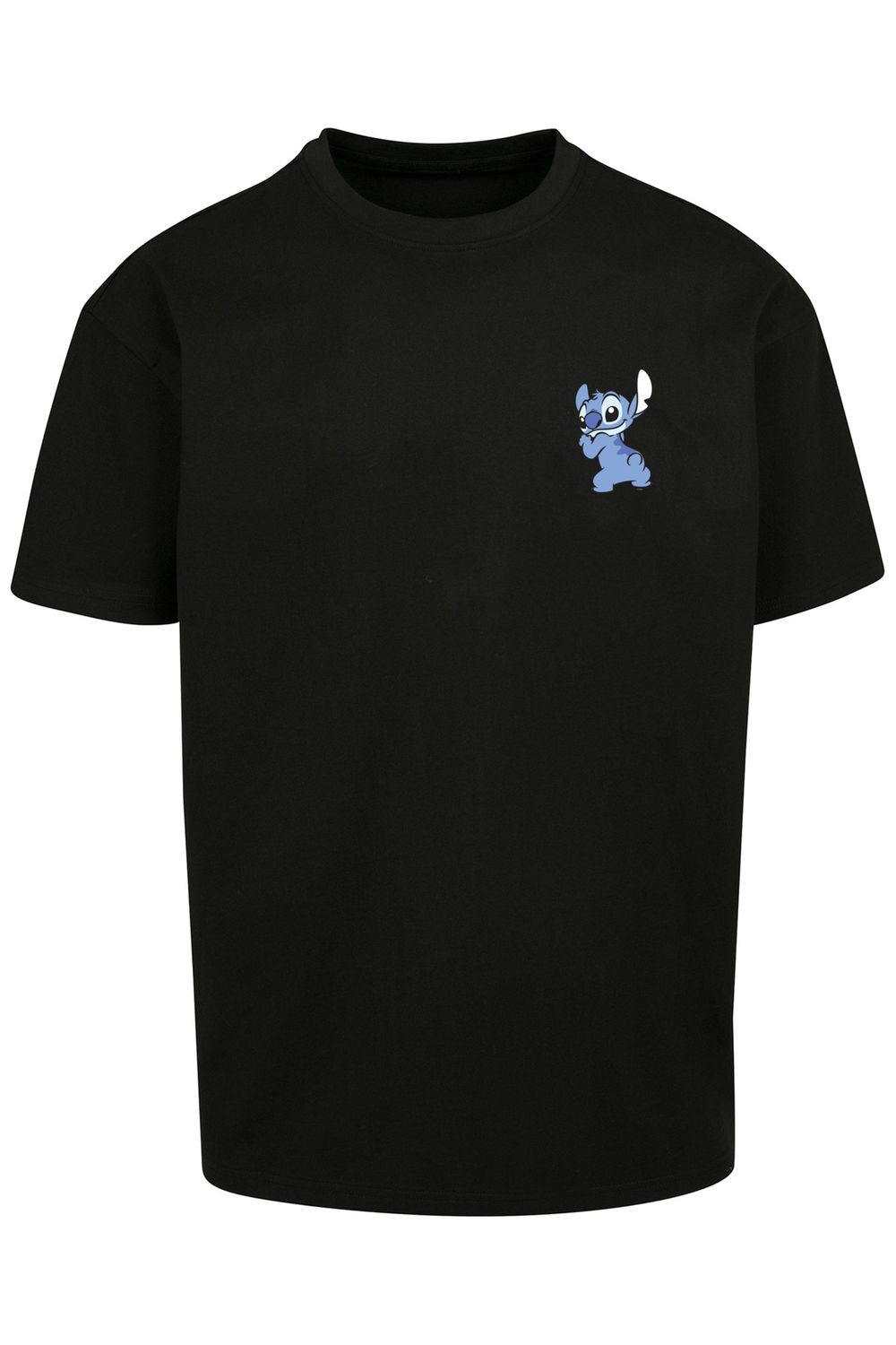 mit And Herren - Stitch Lilo Breast Oversize Heavy T-Shirt Disney F4NT4STIC Stitch Print Trendyol Backside