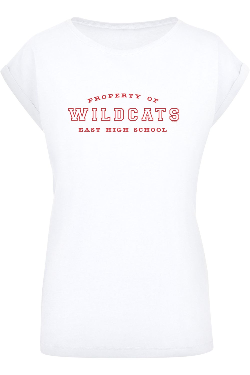 F4NT4STIC Damen Disney High School Musical Property Of Wildcats mit Ladies  Extended Shoulder T-Shirt - Trendyol
