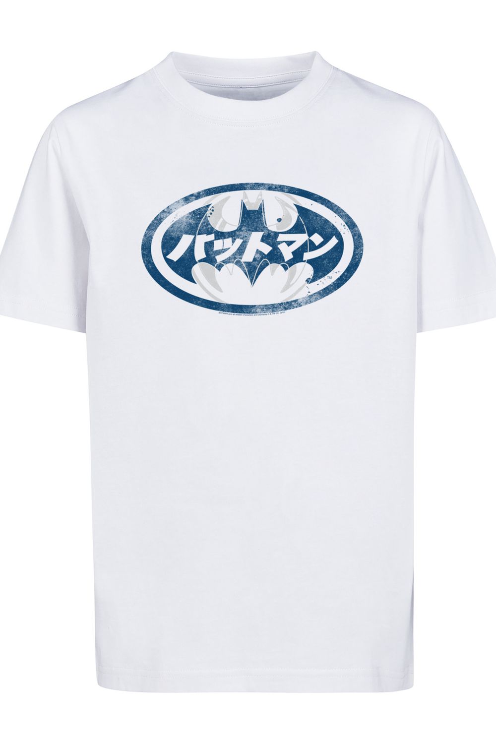F4NT4STIC Kinder Comics Kinder-Basic-T-Shirt mit Logo Weiß-WHT Batman DC Batman - Japanisches Trendyol und